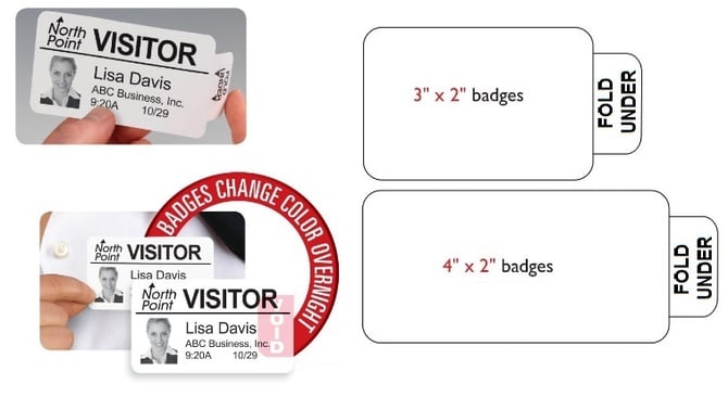 VisitorBadge tab expiring labels